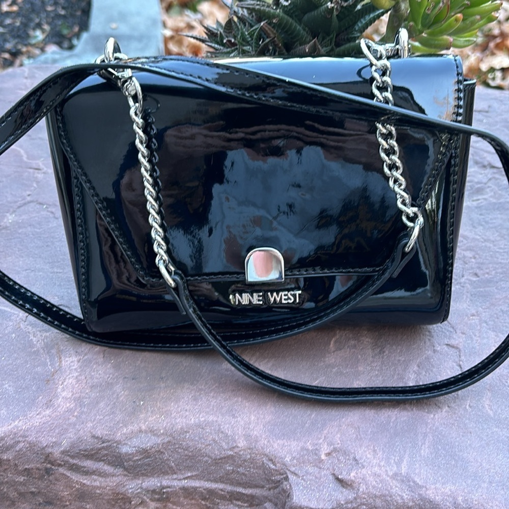 ⭐️Nine West Black Patten Bag - Picture 2 of 8